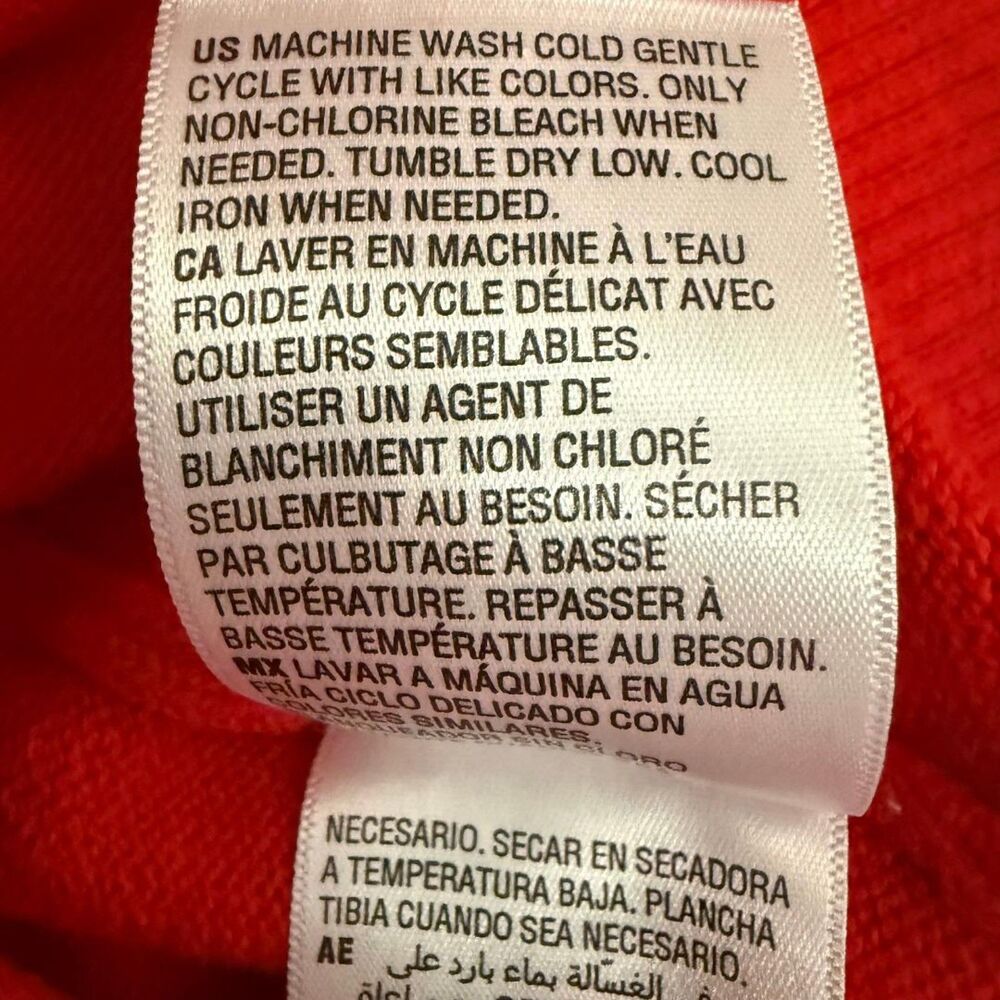 On 34th Women's Red V-Neck Dropped-Shoulder Sweater, MACY'S! New! Size XL - Picture 10 of 10